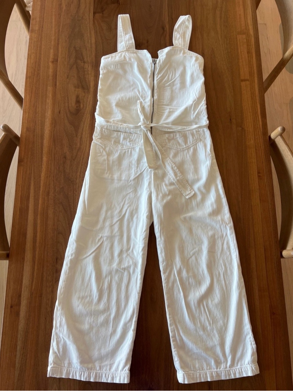 Rachel Comey Off-White Lightweight Denim Bend Jumpsuit